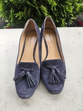 Banana Republic Navy Suede Tassel Loafers - Women's